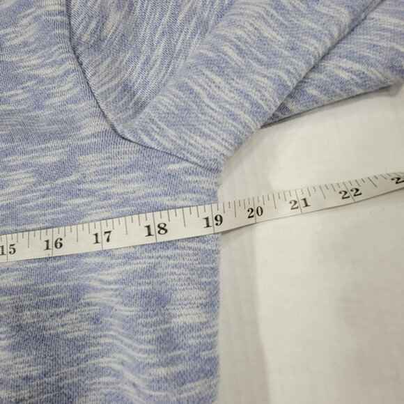 Gap Full Zip Hoodie Sweatshirt Jacket, Women M, Blue & White Heathered, EUC - Picture 10 of 12